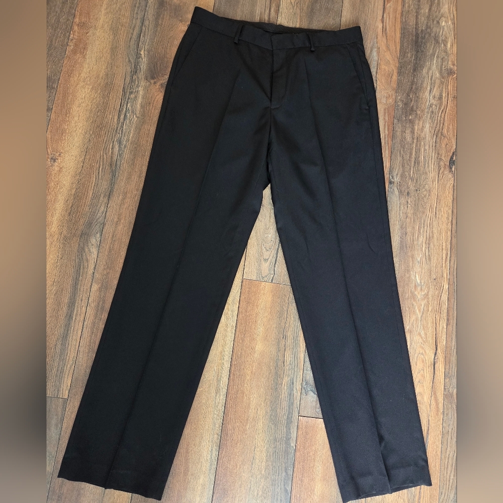 Lightweight Subtle Sheen And Pinstripe Calvin Klein Dress Pants